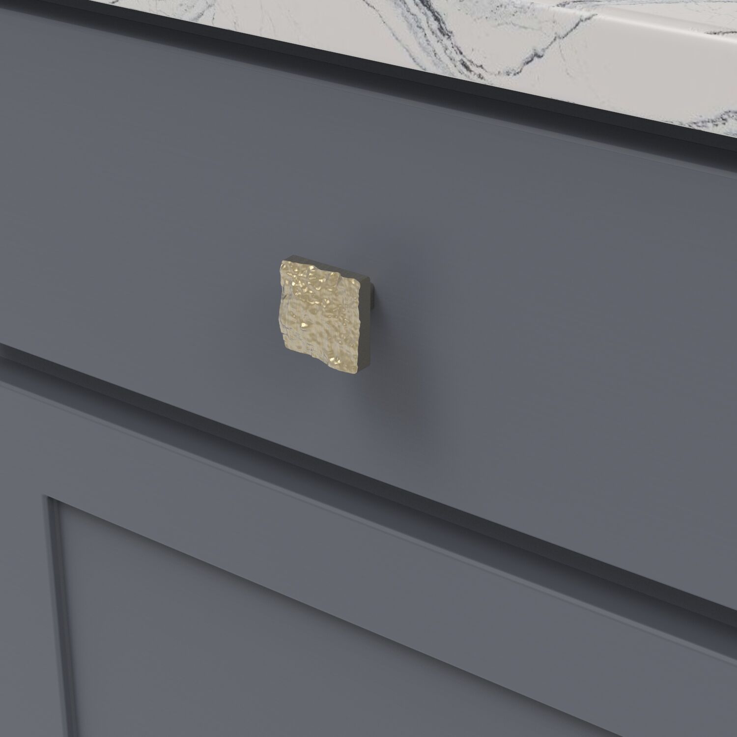 Belwith Keeler 1-3/8 Inch Square Sandrine Square Knob - Champagne Bronze