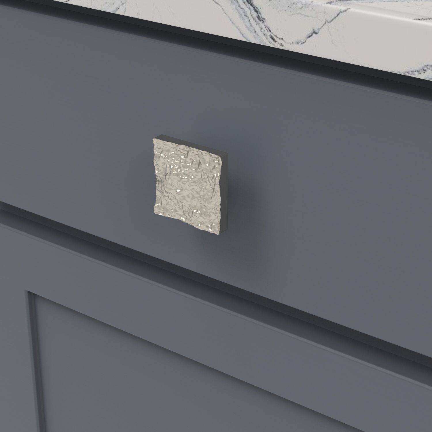 Belwith Keeler 2 Inch Square Sandrine Square Knob - Satin Nickel