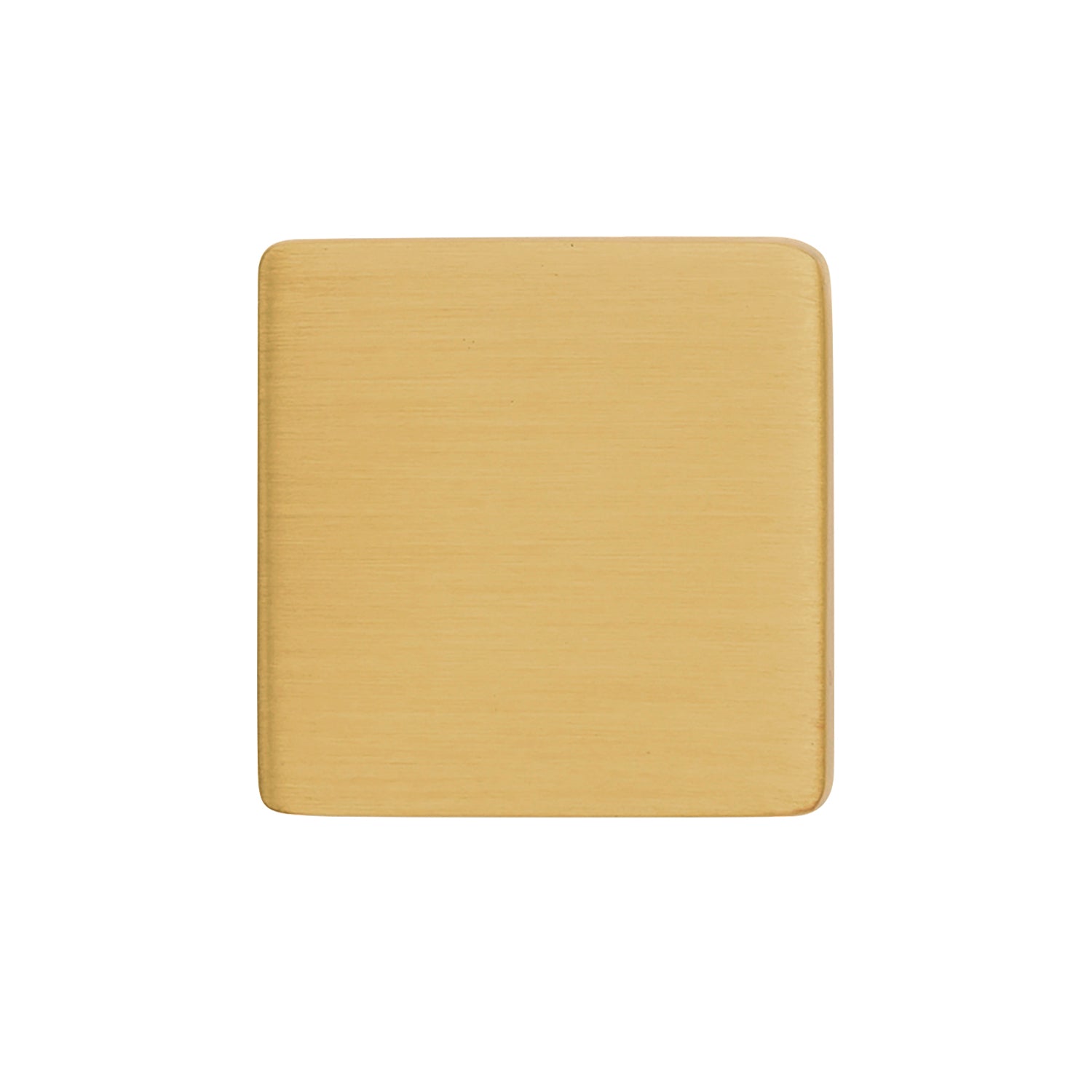 Belwith Keeler 1-1/4 Inch Square Brighton Square Knob - Brushed Golden Brass