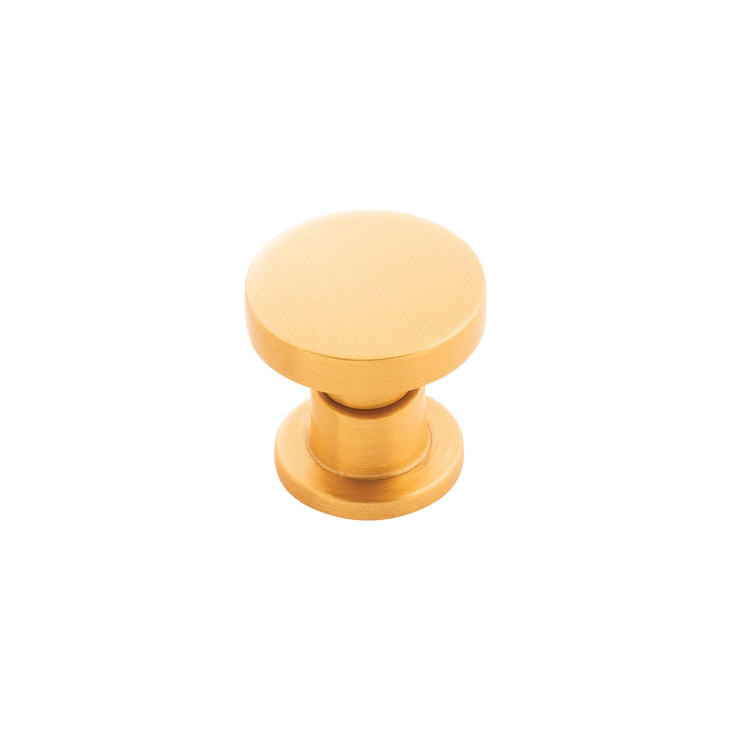 Belwith Keeler 1-1/4 Inch Diameter Urbane Round Knob - Brushed Golden Brass