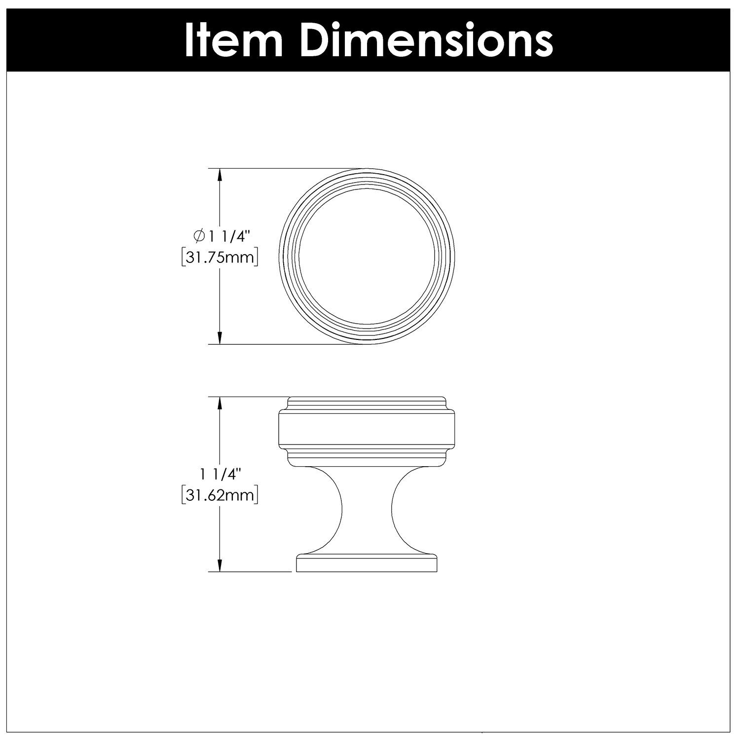 Belwith Keeler 1-1/4 Inch Diameter Reserve Round Knob - Satin Nickel with Brown Leather