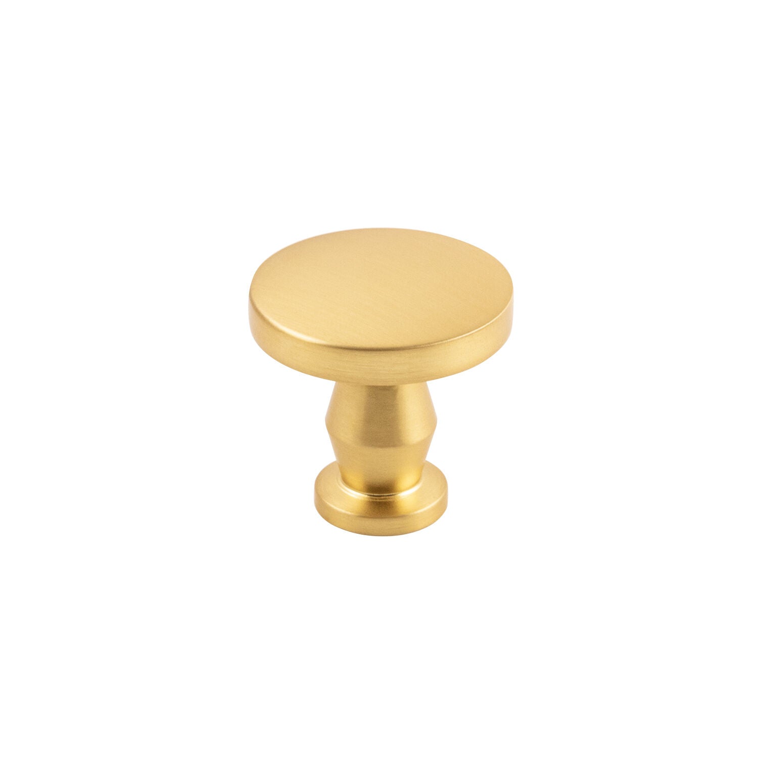 Belwith Keeler 1-1/4 Inch Diameter Anders Round Knob - Brushed Golden Brass