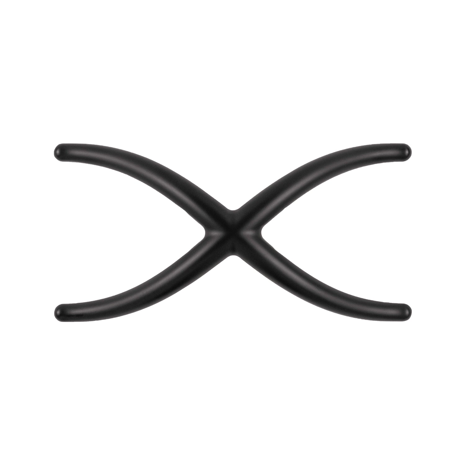 Belwith Keeler 4-3/4 Inch x 2-3/8 Inch Bijou X Knob - Matte Black