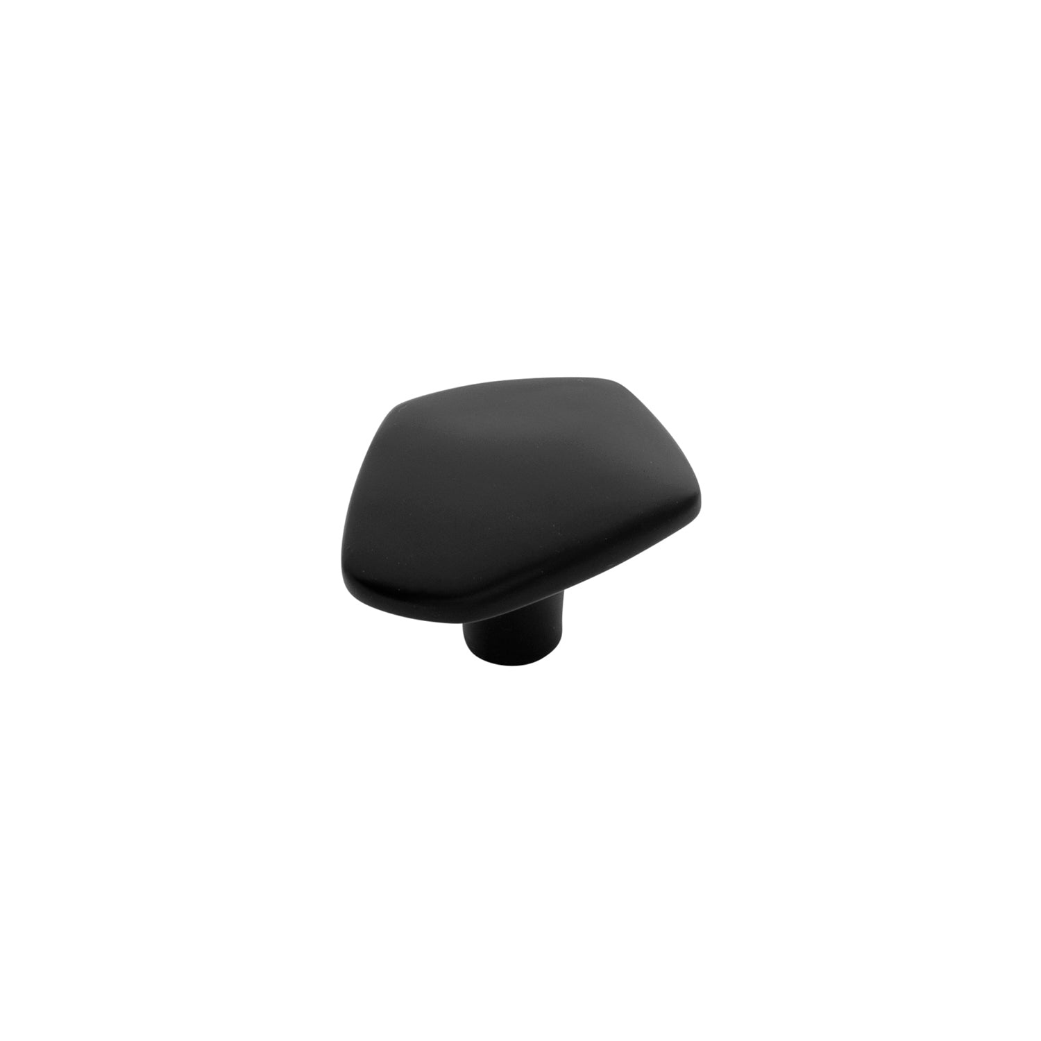 Belwith Keeler 1-3/4 Inch x 1-1/2 Inch Pebble Knob - Matte Black