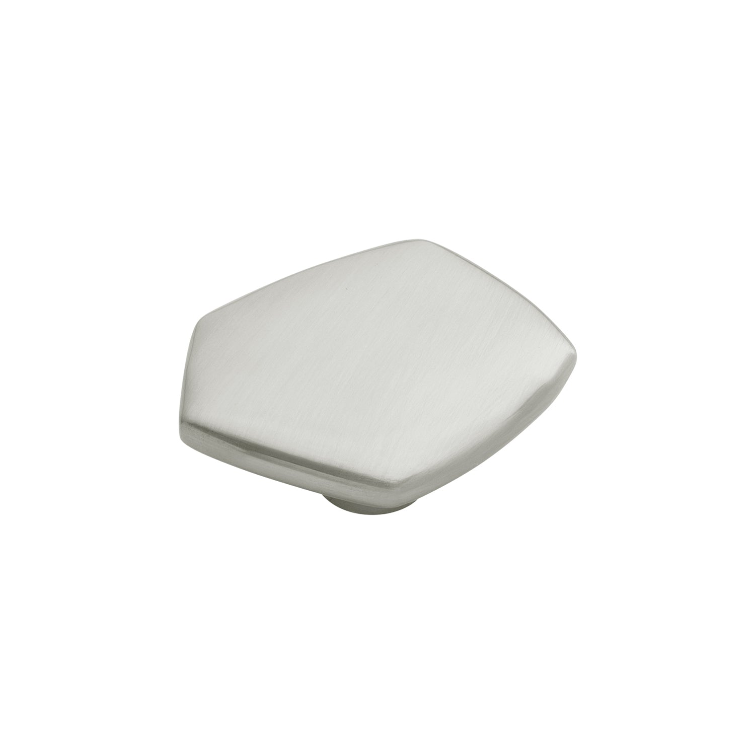Belwith Keeler 2-15/16 Inch x 2-1/8 Inch Pebble Knob - Satin Nickel