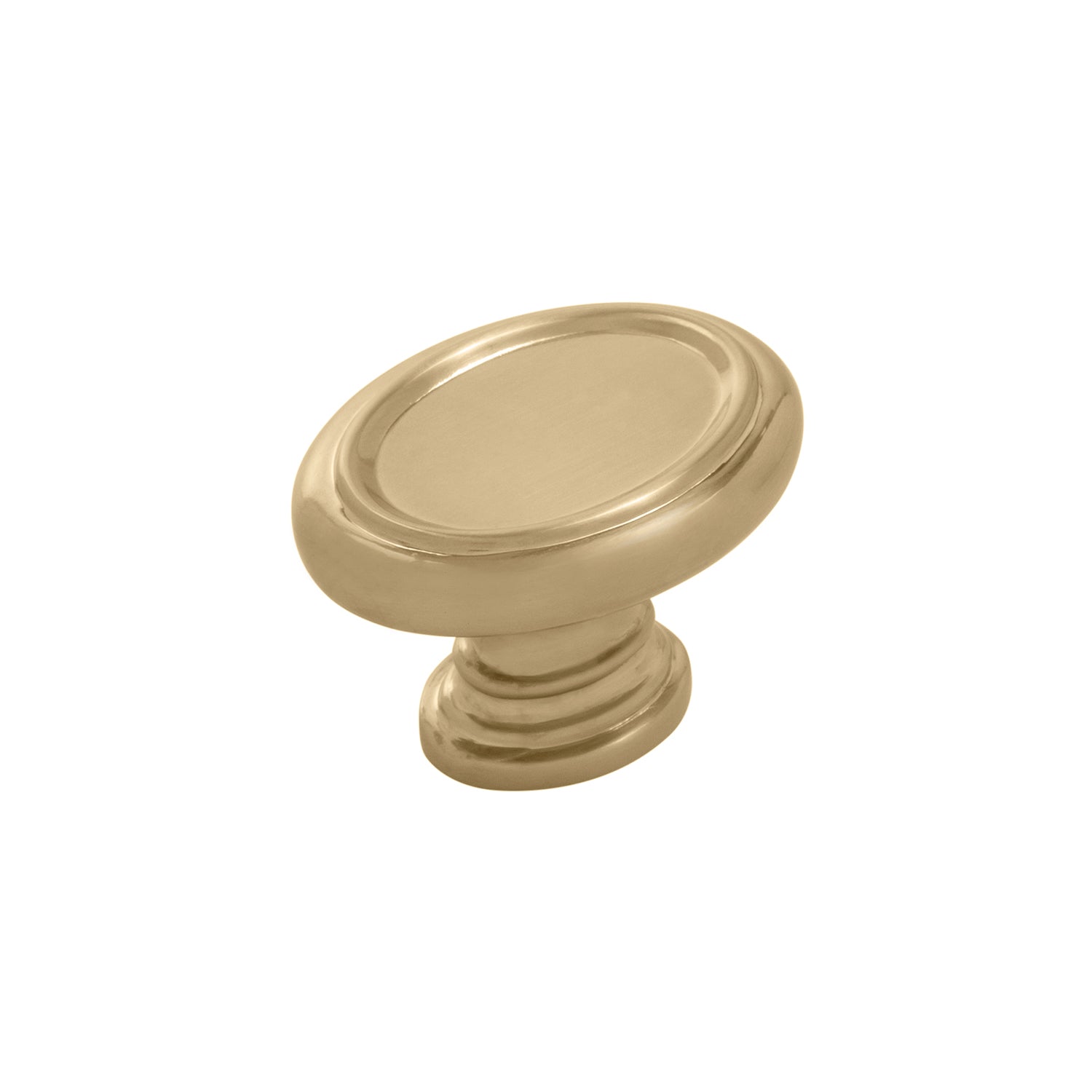 Belwith Keeler 1-1/2 Inch x 1-1/8 Inch Oval Berkshire Oval Knob - Champagne Bronze