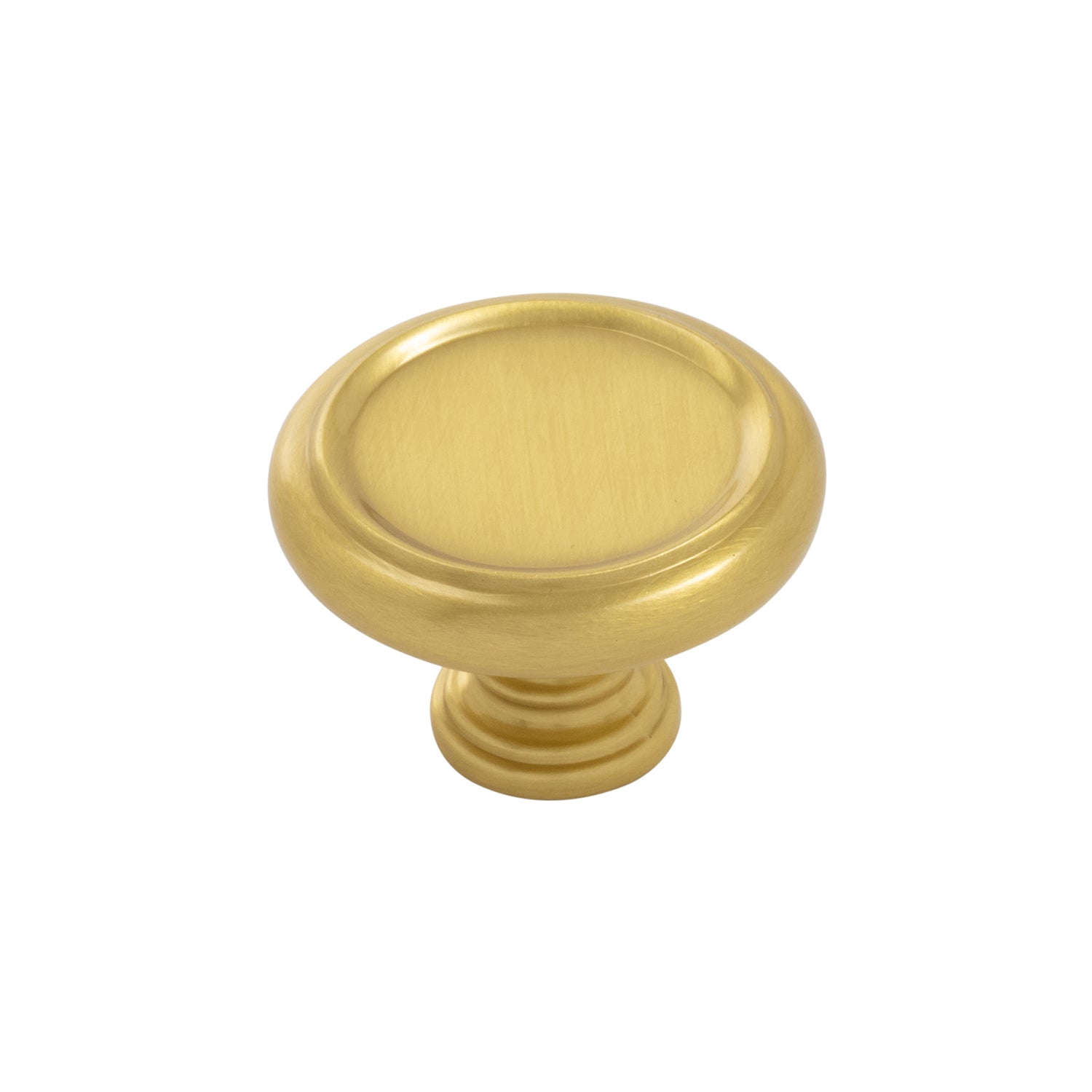 Belwith Keeler 1-1/2 Inch Diameter Berkshire Round Knob - Brushed Golden Brass