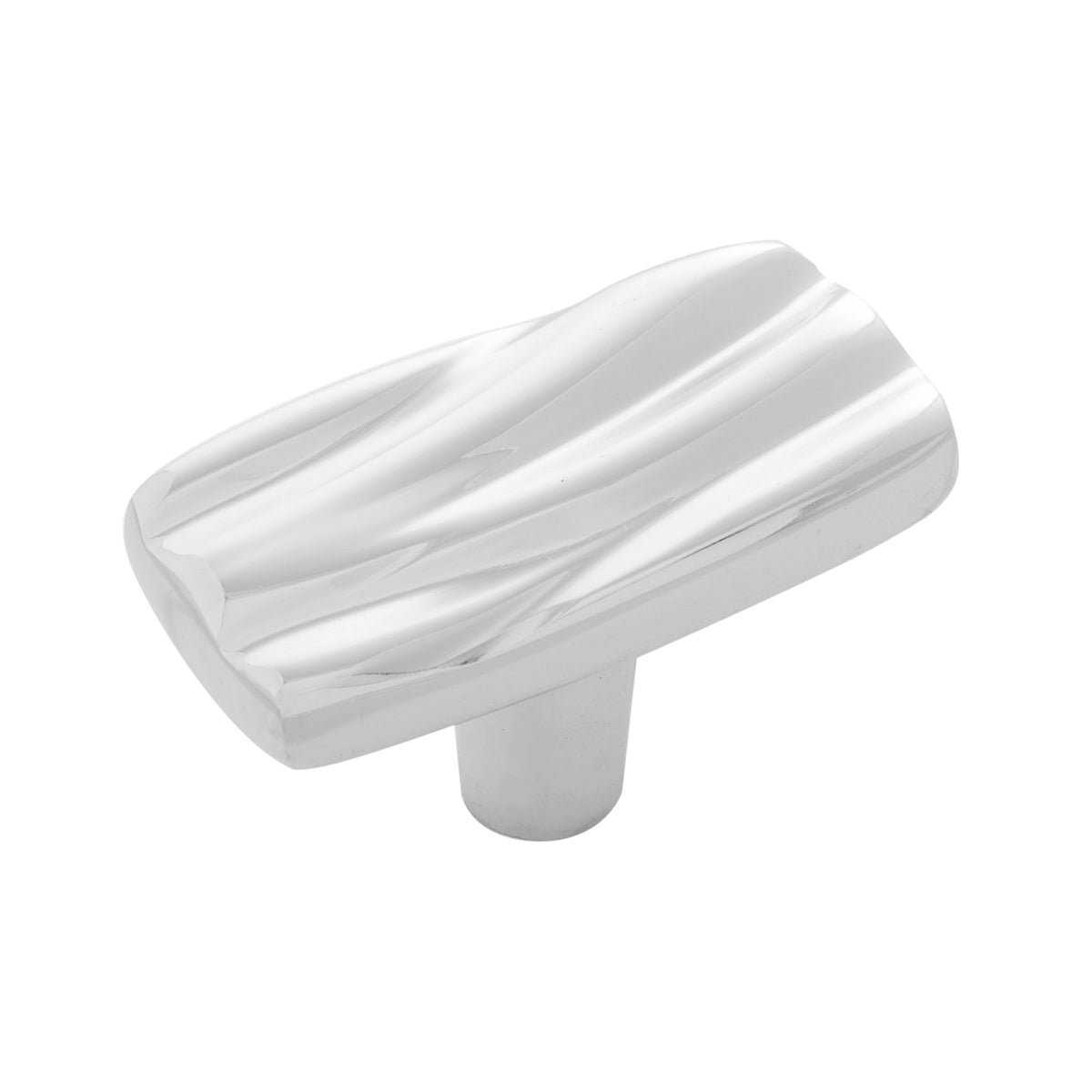 Belwith Keeler 2 Inch x 1 Inch Caspian Oval Knob - Polished Nickel
