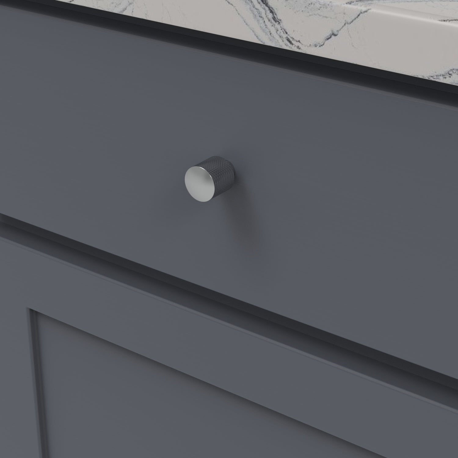 Belwith Keeler 7/8 Inch Diameter Verge Round Knob - Chrome