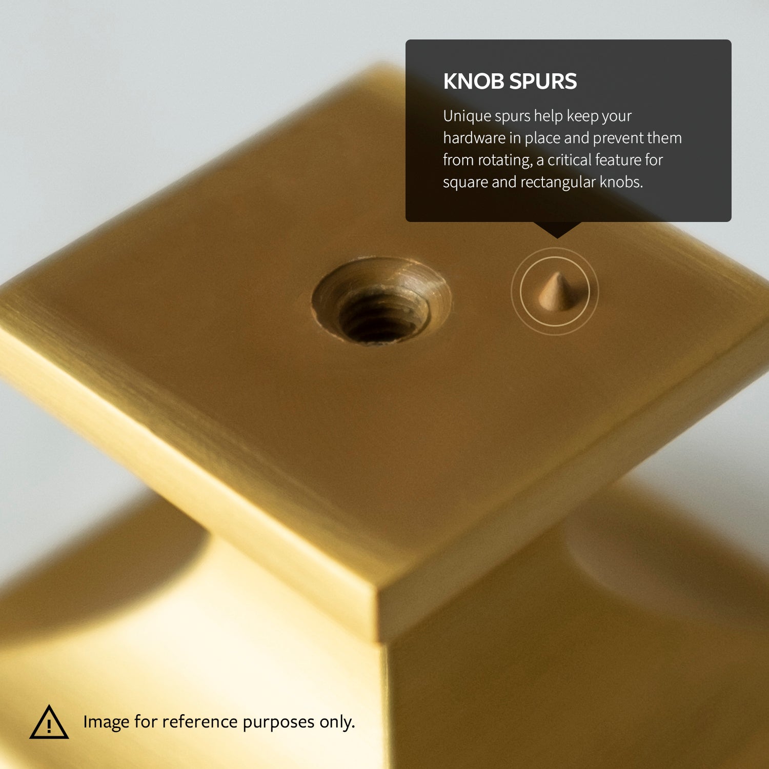 Belwith Keeler 1-5/16 Inch Square Emerge Square Knob - Polished Nickel