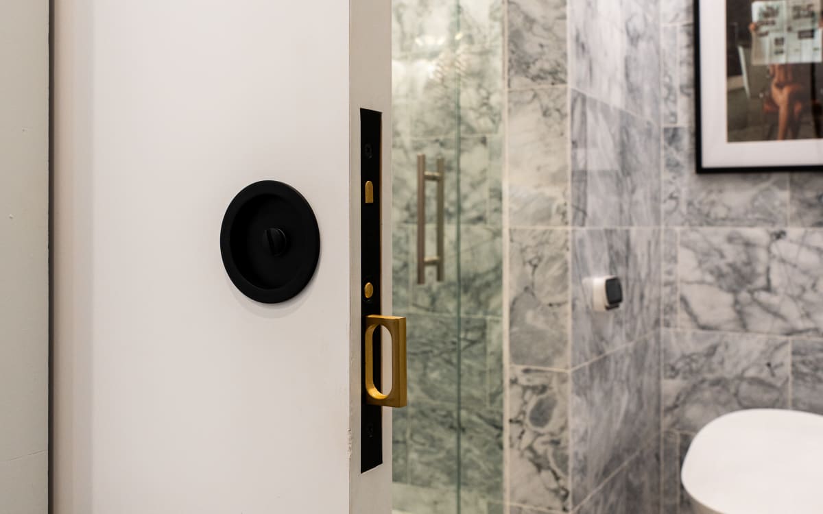 Emtek Round Pocket Door Mortise Lock