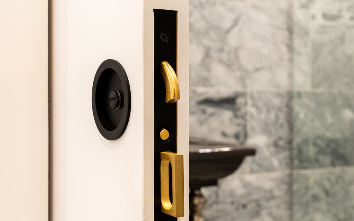 Emtek Round Pocket Door Mortise Lock