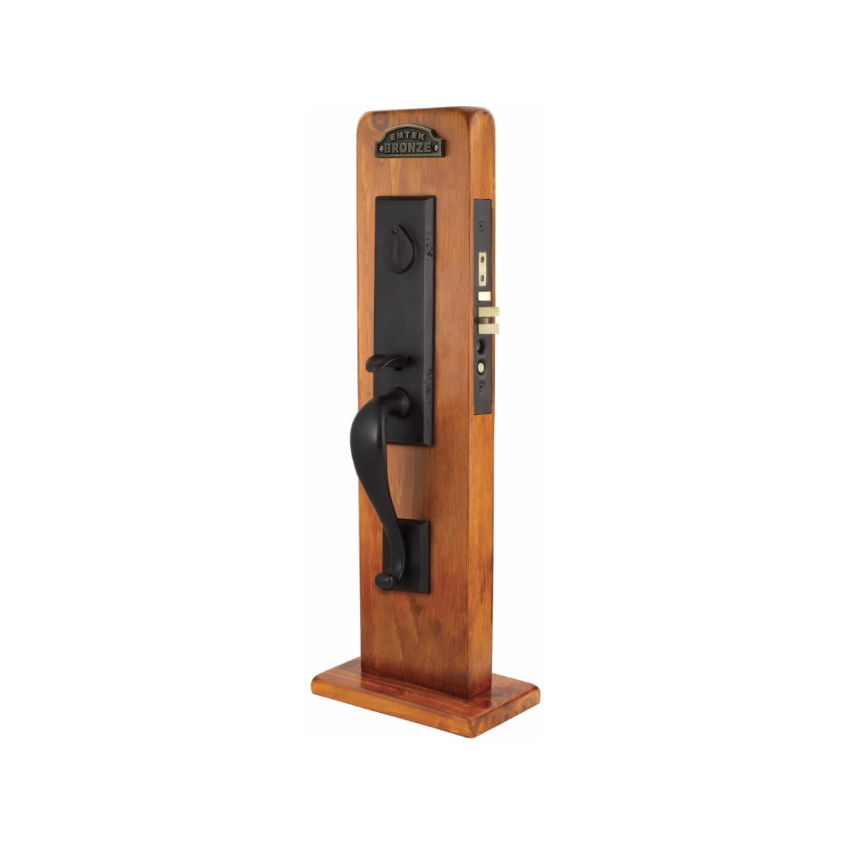 Emtek Rectangular Monolithic Mortise Entry Set - Hentell