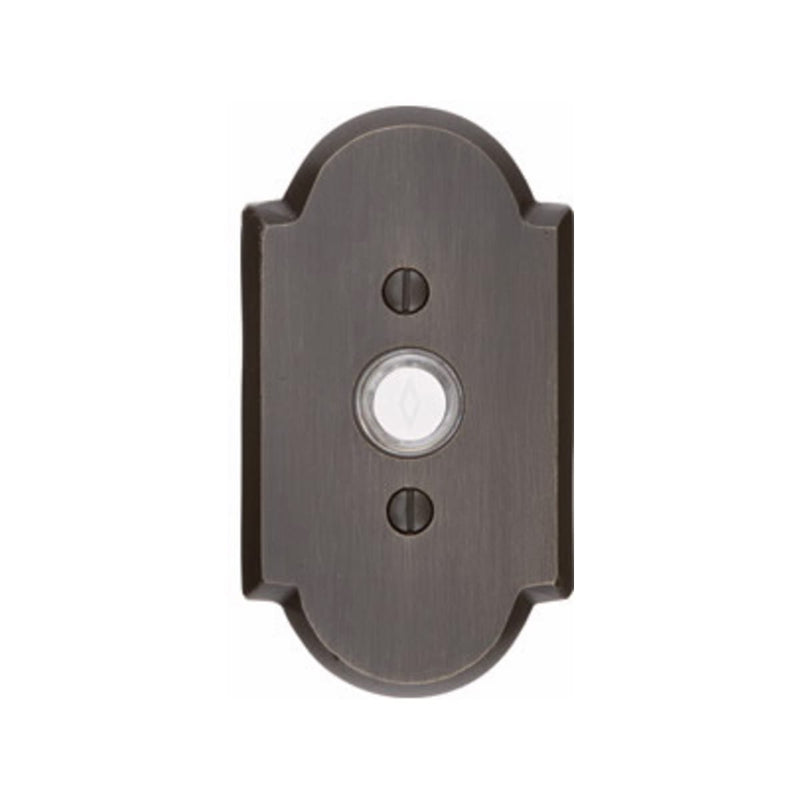 Emtek Sandcast Bronze Door Bell With Plate & Button