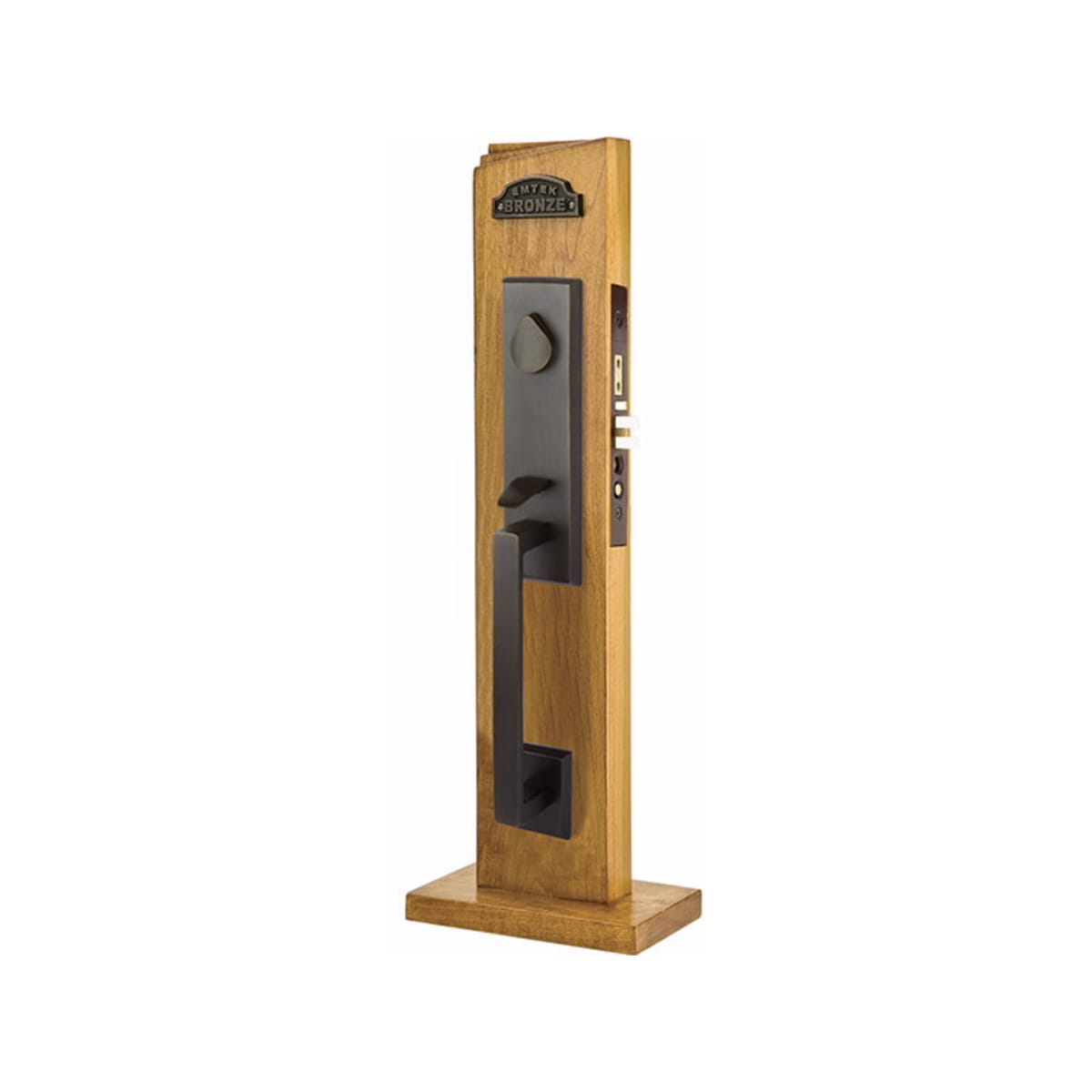 Emtek Rustic Modern Rectangular Mortise Entry Set - Hentell
