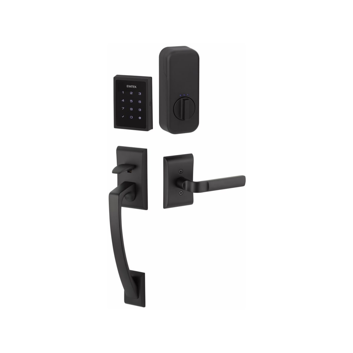 Emtek Ares EMPowered™ Motorized Touchscreen SMART Keypad Entry Set - Works with Yale Access App - Hentell