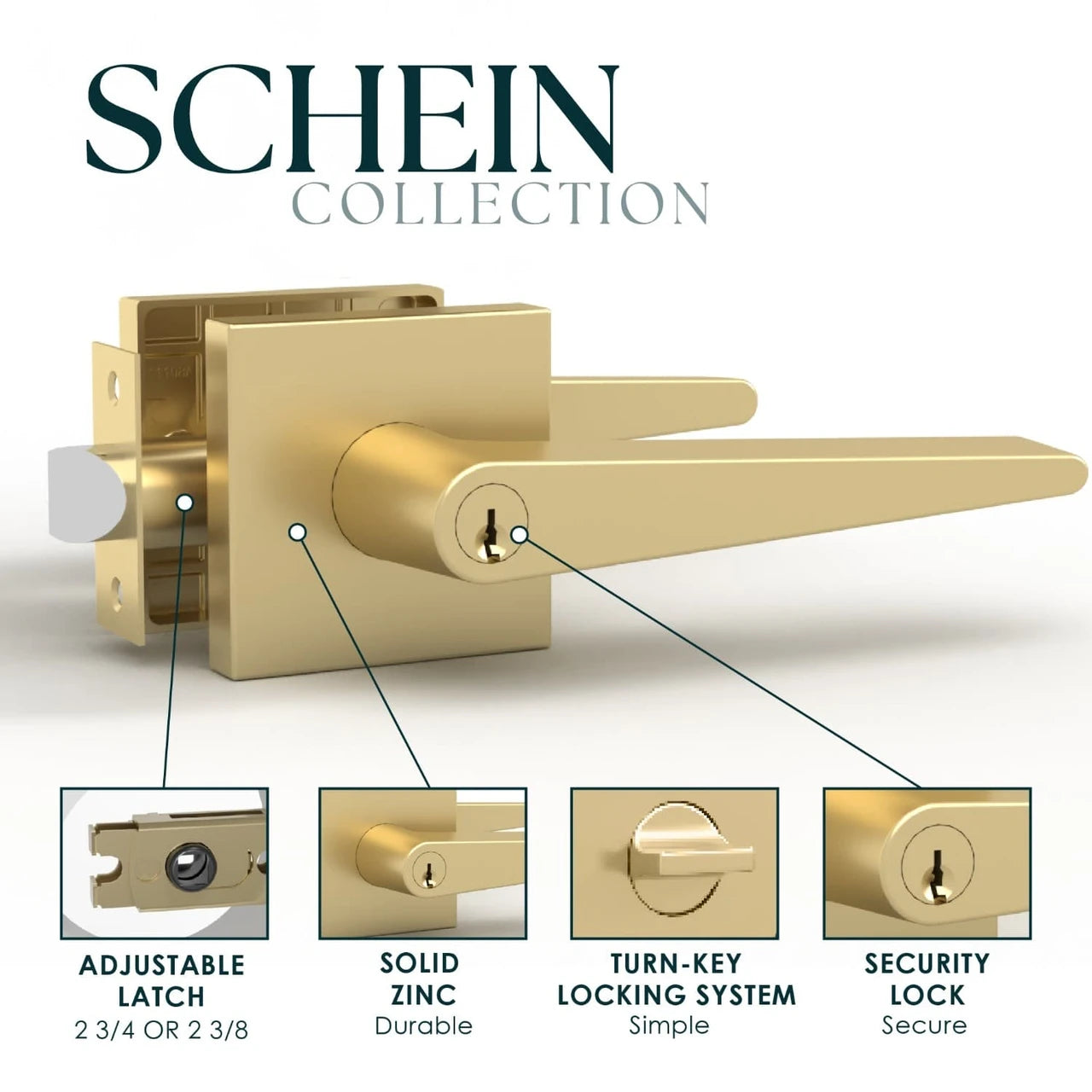 Mega Handles Schein Door Lever