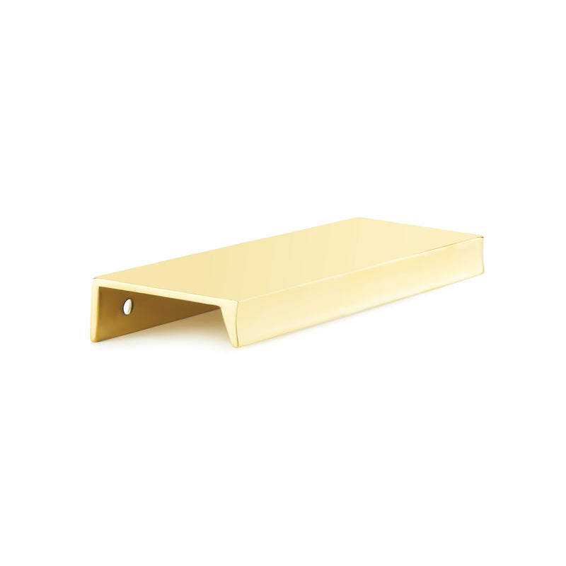 Schaub Sabre, Edge Pull, Unlacquered Brass, 5" cc, 6-1/4" Overall