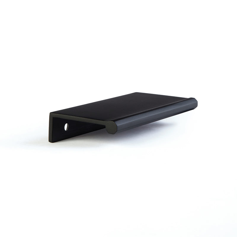 Schaub Baker, Edge Pull, Matte Black, 3" cc, 4-1/4" Overall