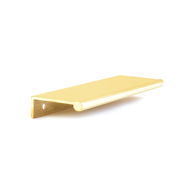 Schaub Baker, Edge Pull, Unlacquered Brass, 5" cc, 6-1/4" Overall