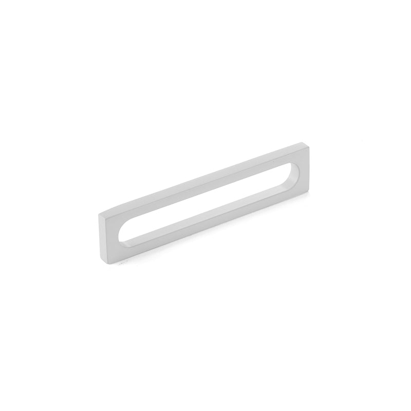 Schaub Cafe, Pull, Modern Oval Slot, Matte White, 5" cc