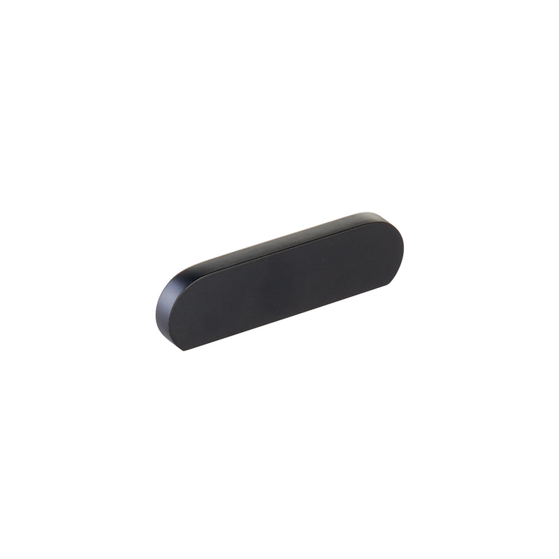 Schaub Cafe, Pull, Modern Oval, Matte Black, 3" cc