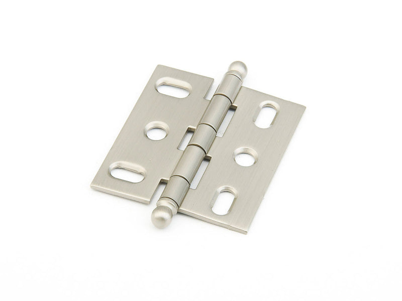 Schaub Hinge, Ball Tip Mortise, Satin Nickel