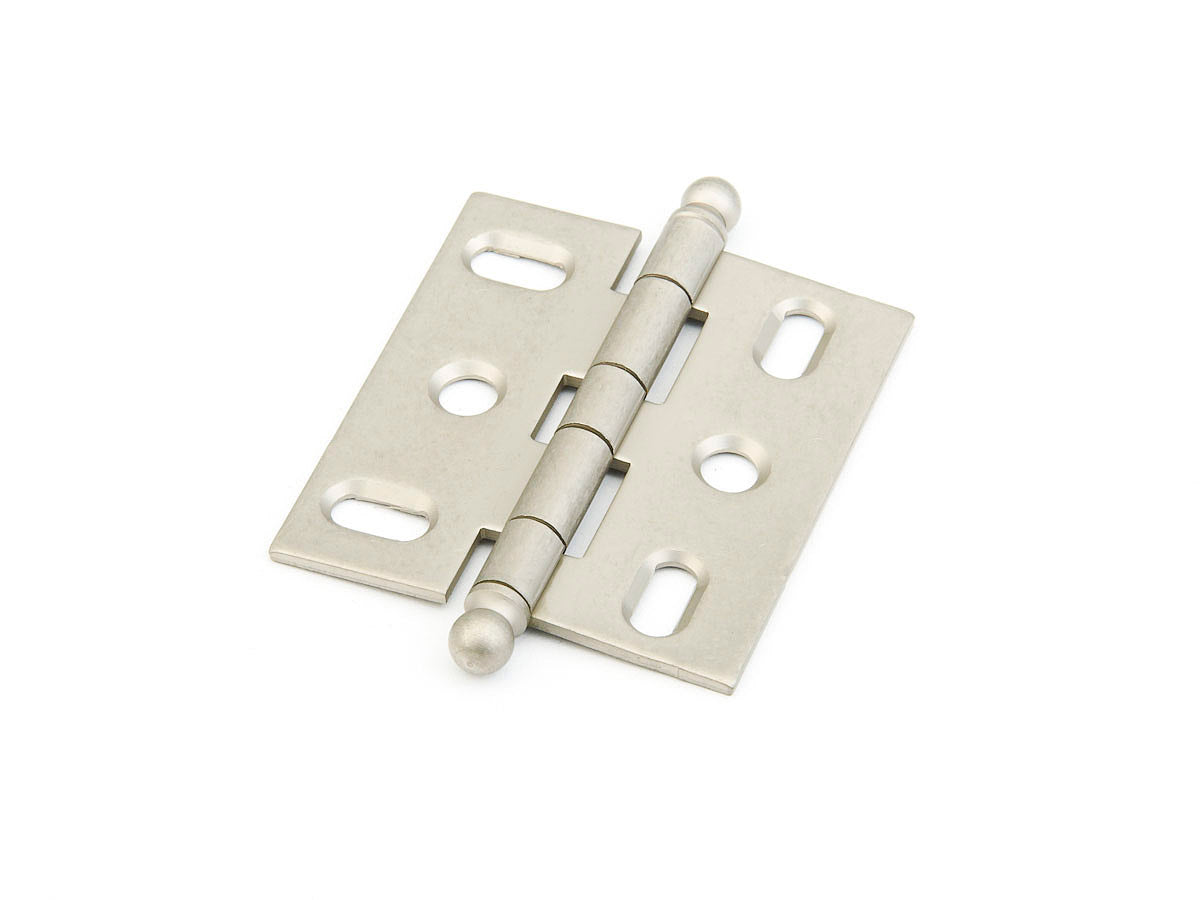 Schaub Hinge, Ball Tip Mortise, Distressed Nickel