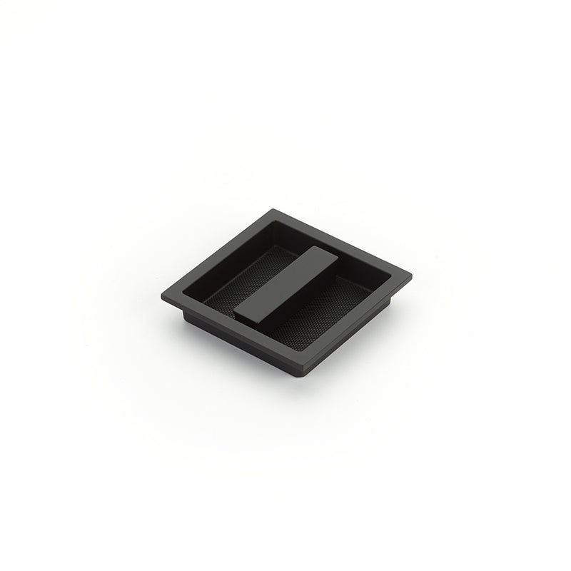 Schaub MODO, Recessed Pull, Matte Black, 3-7/8" x 3-7/8" Overall