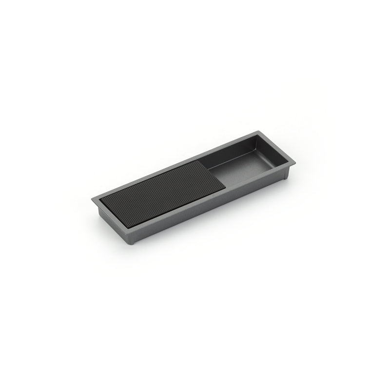 Schaub MODO, Recessed Pull, Gun Metal/Matte Black, 6-1/4" x 2" Overall