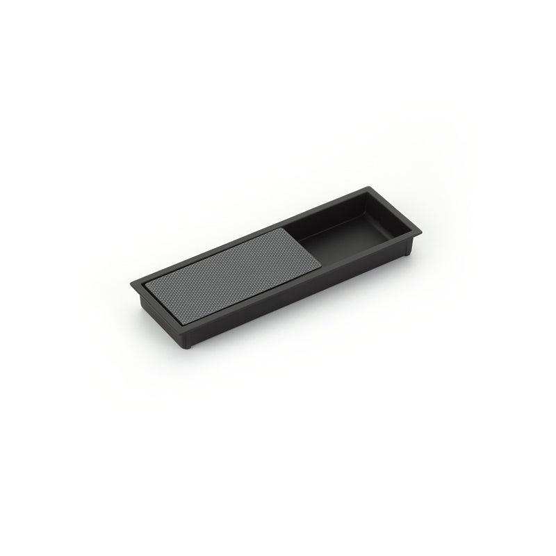 Schaub MODO, Recessed Pull, Matte Black/Gun Metal, 6-1/4" x 2" Overall