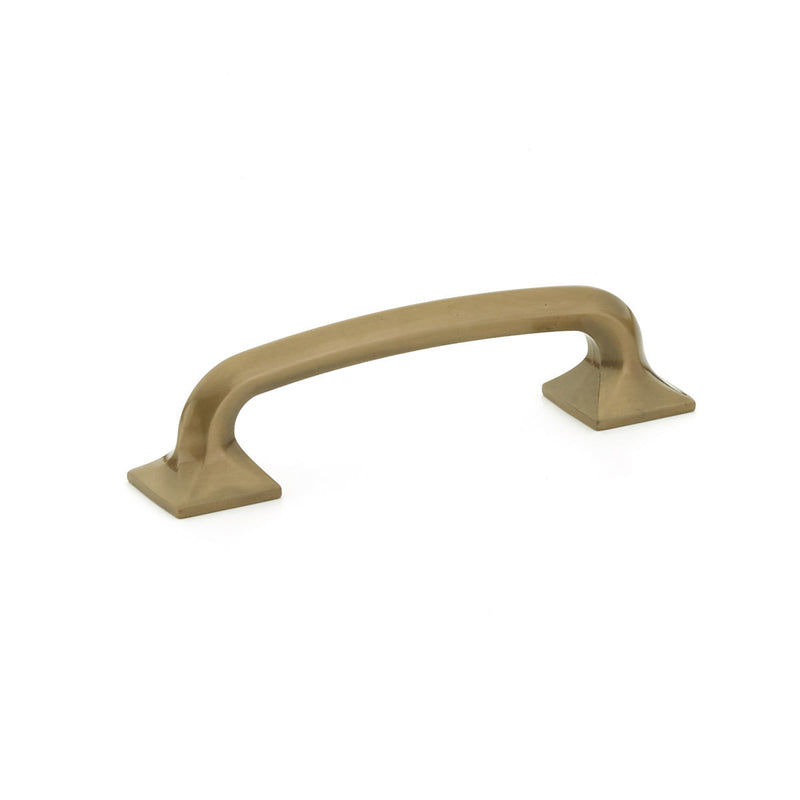 Schaub Northport, Pull, square bases, 4" cc, Brushed Bronze