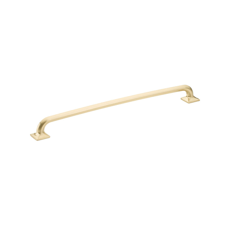 Schaub Northport, Pull, square bases, 12" cc, Signature Satin Brass