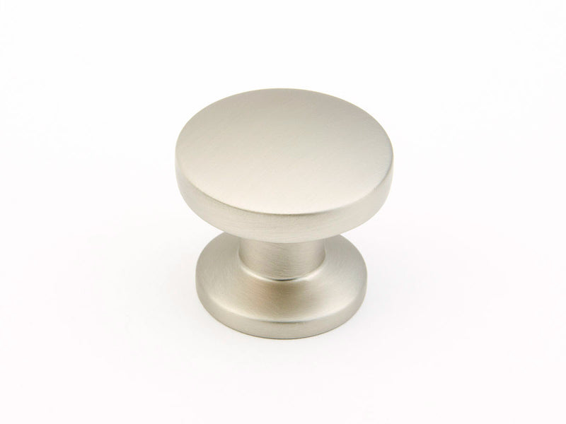 Schaub Northport, Round Knob, Satin Nickel, 1-3/8" dia