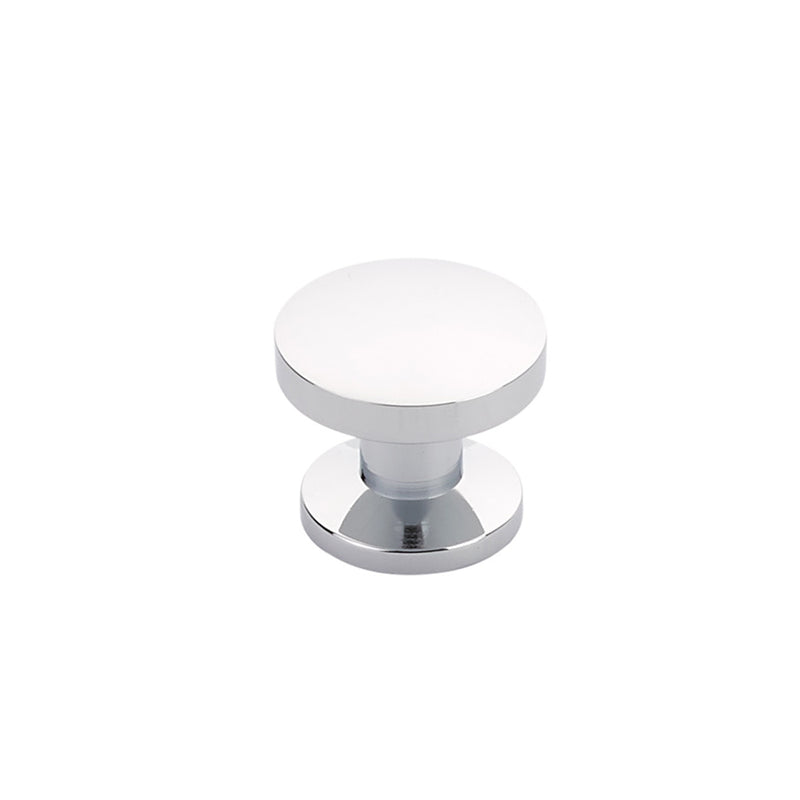 Schaub Northport, Round Knob, Polished Chrome, 1-3/8" dia