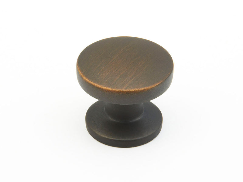 Schaub Northport, Round Knob, Ancient Bronze, 1-3/8" dia