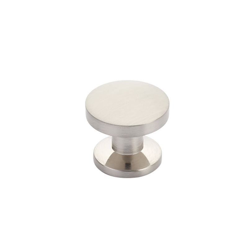 Schaub Northport, Round Knob, Brushed Nickel, 1-3/8" dia