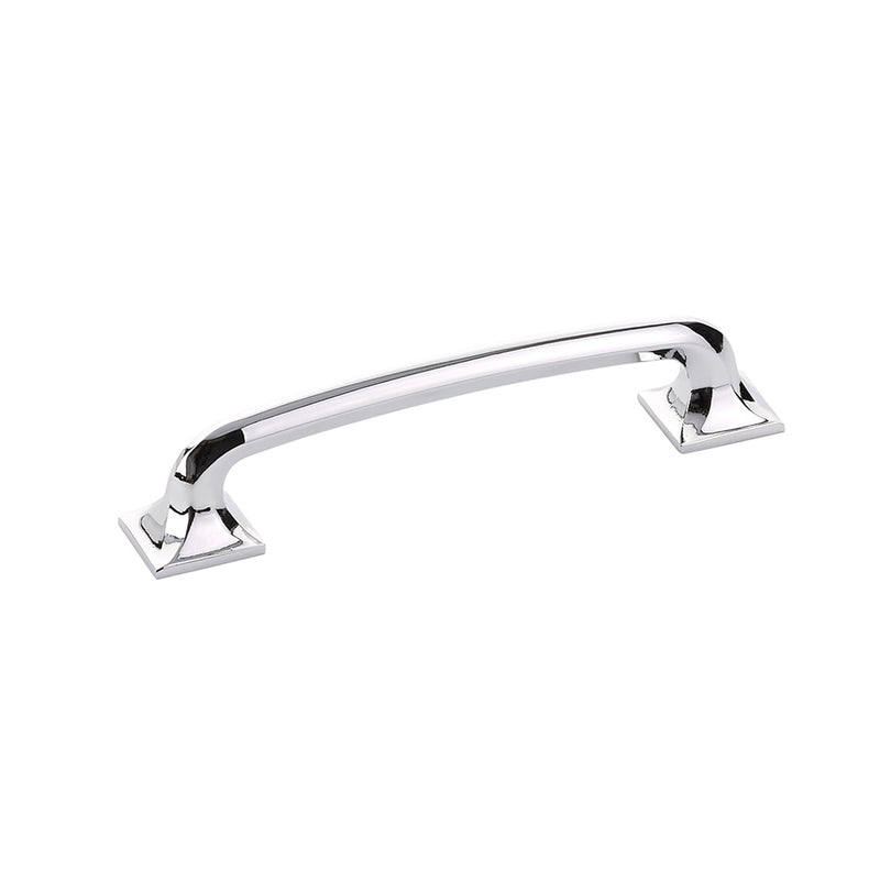 Schaub Northport, Pull with sqaure bases, Polished Chrome  5" cc