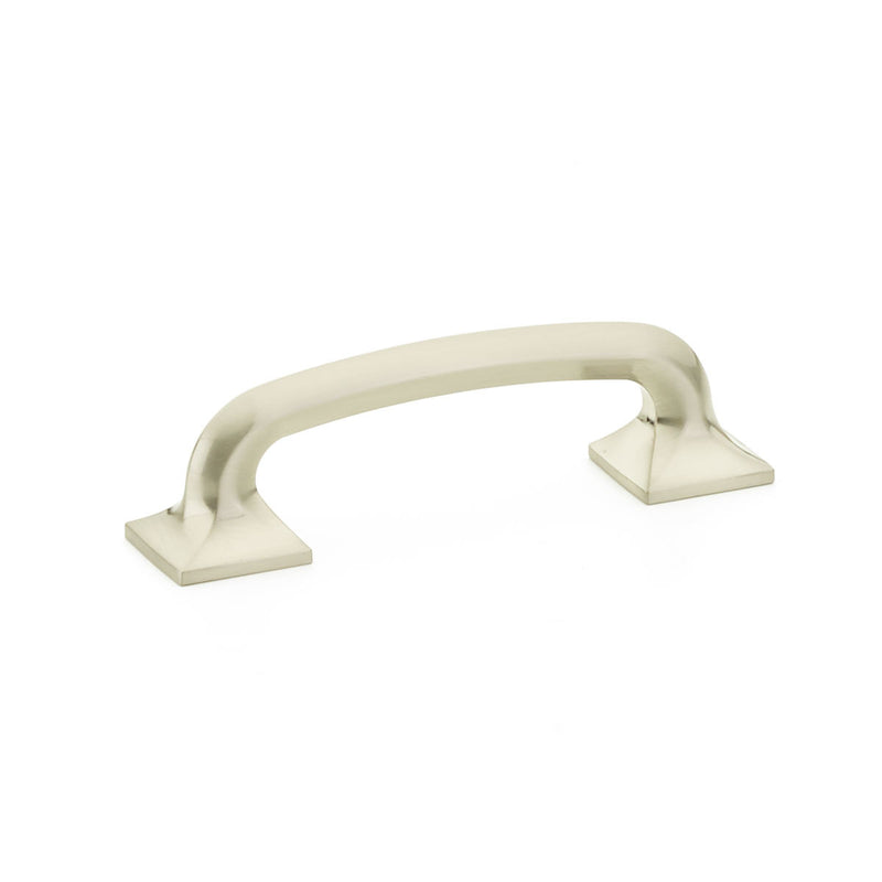 Schaub Northport, Pull with square bases, Brushed Nickel, 5" cc