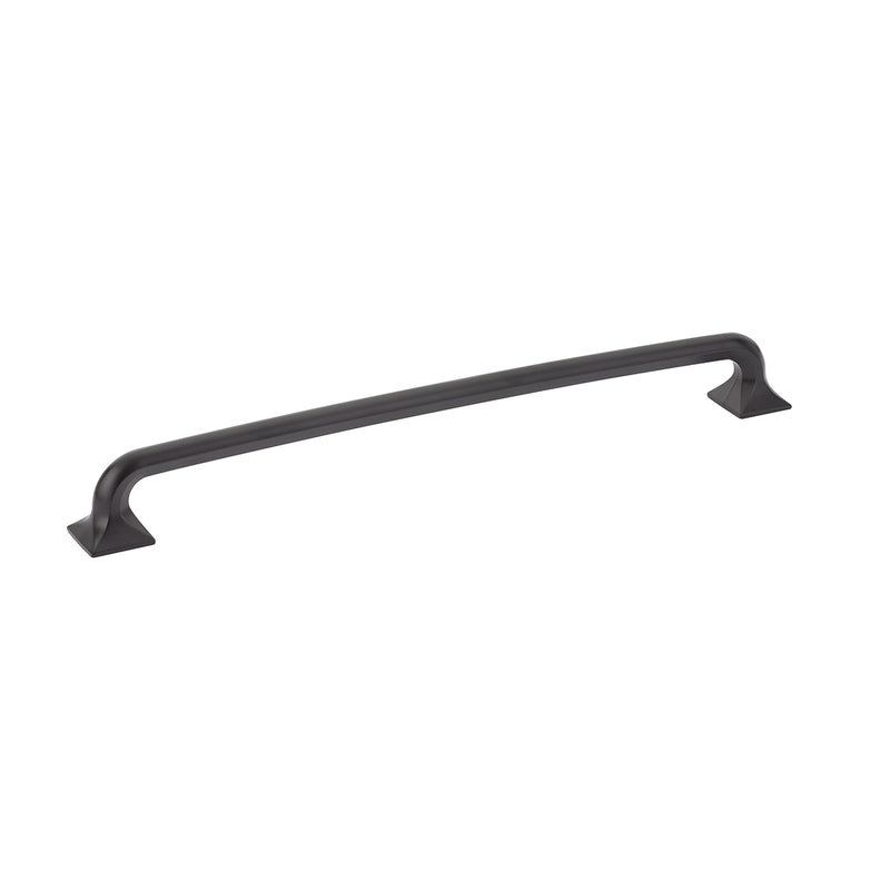 Schaub Northport, Appliance Pull with square bases, Matte Black, 15" cc