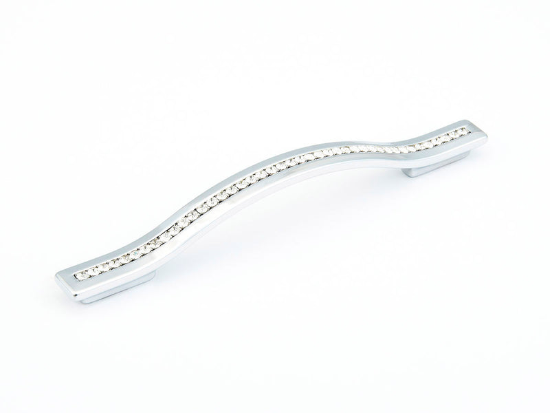 Schaub Skyevale, Pull, Polished Chrome with Crystals 128/160 mm cc