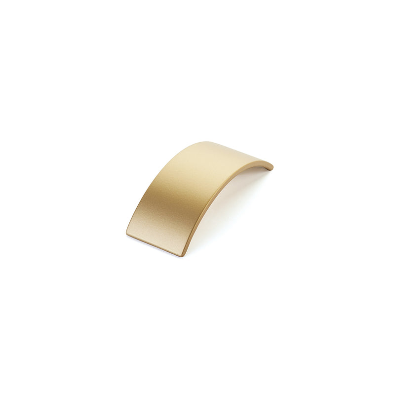 Schaub Armadio, Pull, Arched, Signature Satin Brass, 64 mm cc