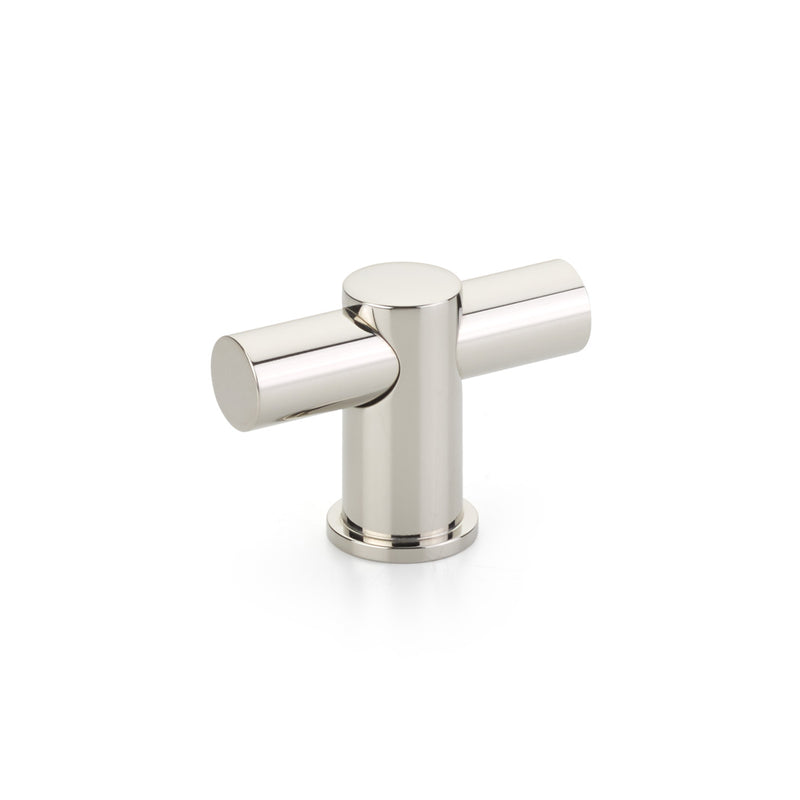 Schaub Fonce', T-knob, Polished Nickel bar, Polished Nickel stem