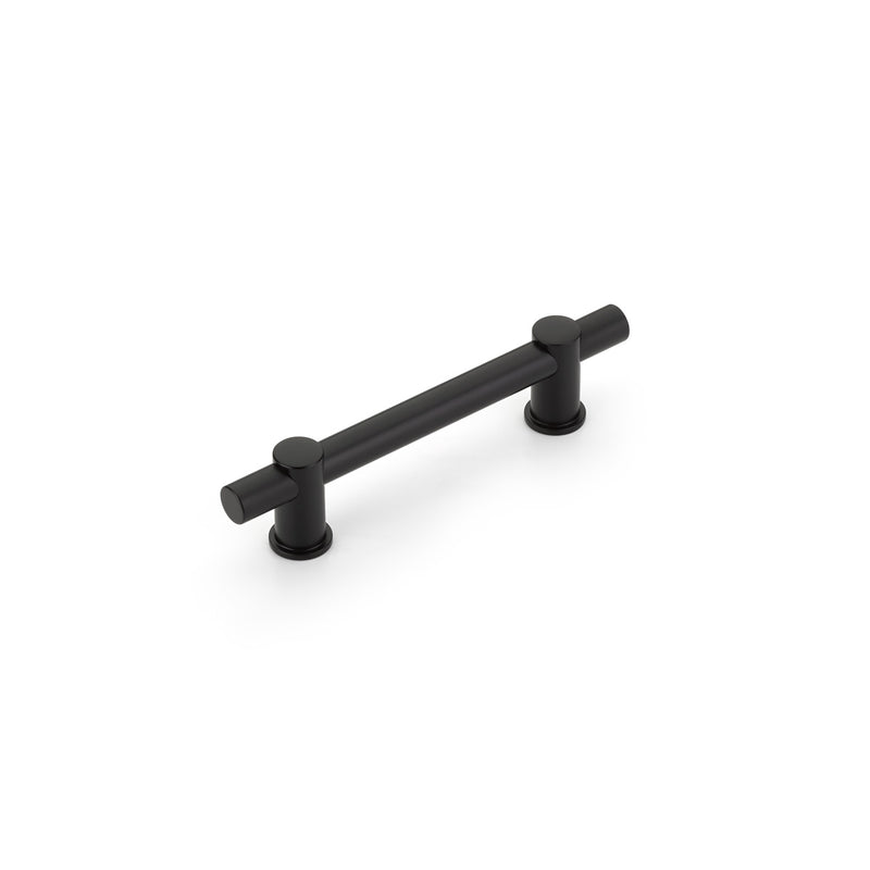 Schaub Fonce', Bar Pull, 4" cc with Matte Black bar and Matte Black stems