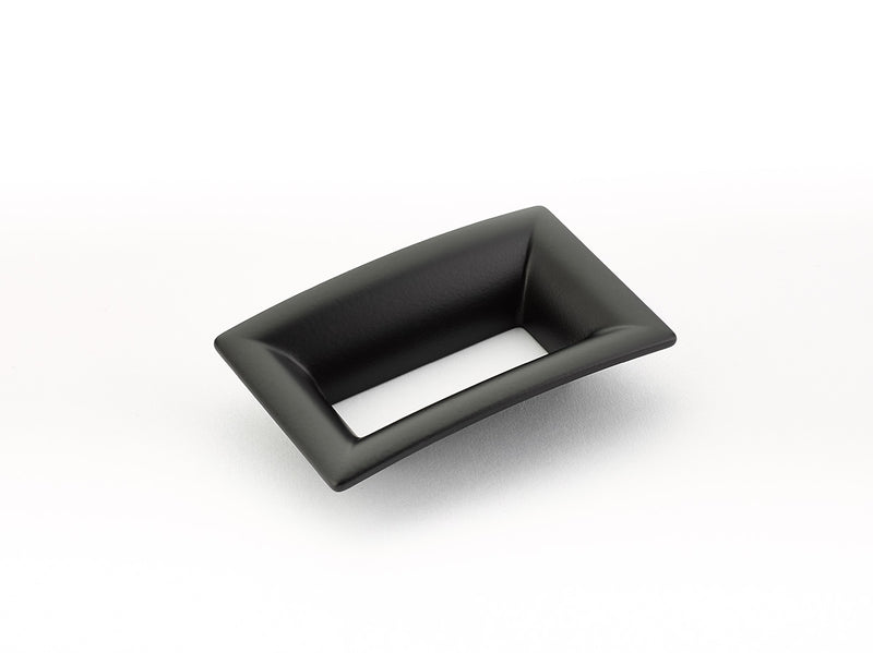 Schaub Finestrino, Flared Rectangle Pull, Matte Black, 64 mm cc