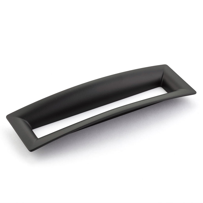 Schaub Finestrino, Flared Rectangle Pull, Matte Black, 160 mm cc