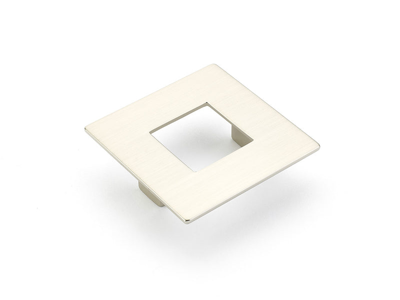 Schaub Finestrino, Flat Square Pull, Satin Nickel, 64 mm cc