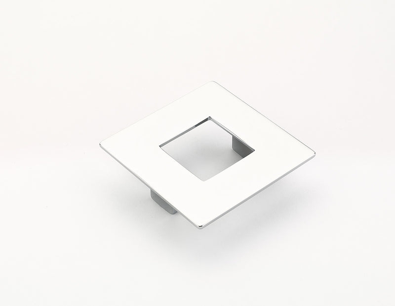 Schaub Finestrino, Flat Square Pull, Polished Chrome, 64 mm cc