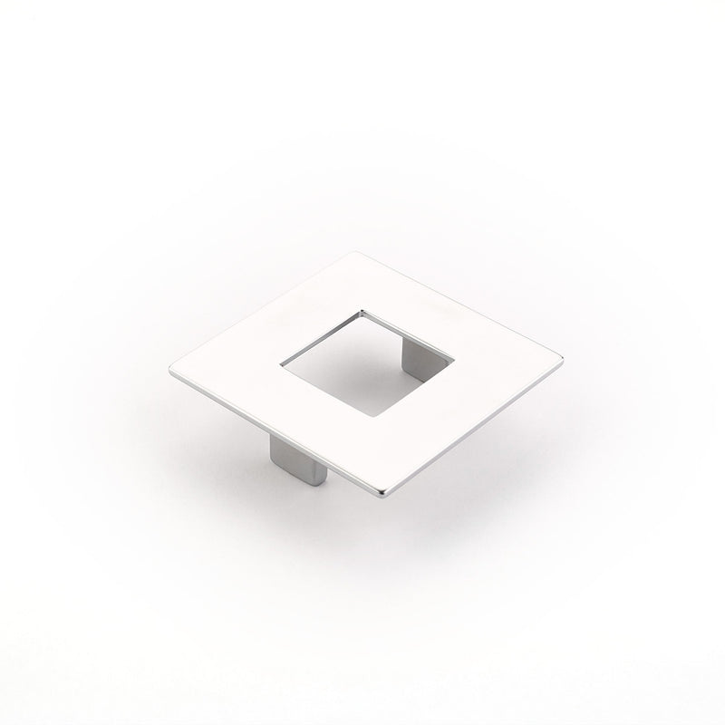 Schaub Finestrino, Flat Square Pull, Matte Chrome, 64 mm cc