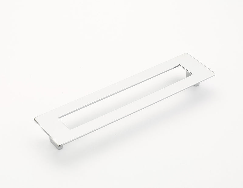 Schaub Finestrino, Flat Rectangle Pull, Matte Chrome, 192 mm cc